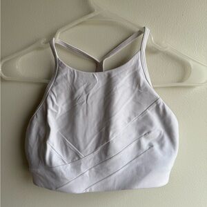Lululemon Flow Y Wrap-Front High-Neck Bra *Light Support B/C Cup white size 8